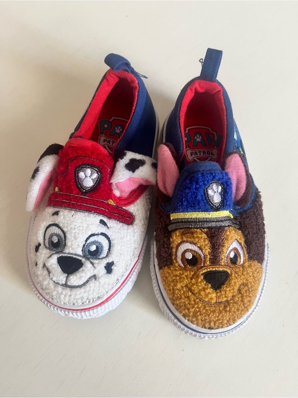 Paw Patrol Kids Slip-On Shoes - Red, Blue, White, Brown toddlers 5